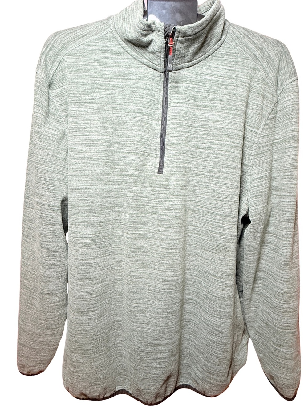 Avalanche Men's Sage Green Heather Quarter-Zip Pullover